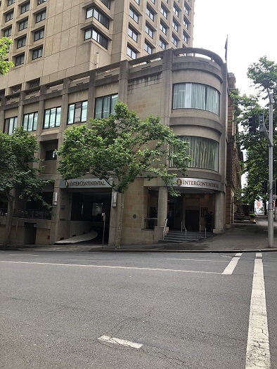 インターコンチネンタルホテルシドニー（InterContinental Hotel Sydney）の入り口