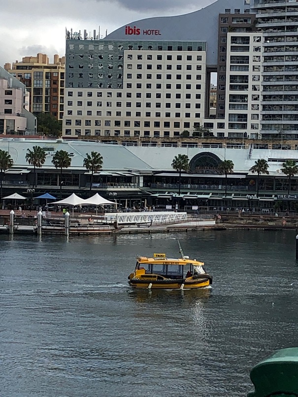 シドニーのダーリングハーバーの水上タクシー