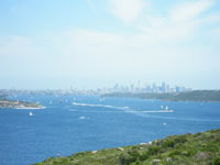 シドニーのノースヘッド（North Head）から見るシドニー市内