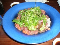 日本食レストラン「藍の屋」の刺身サラダ
