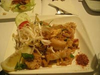 シドニーのタイレストラン「Thai Express」のパッタイ（Pad Thai）