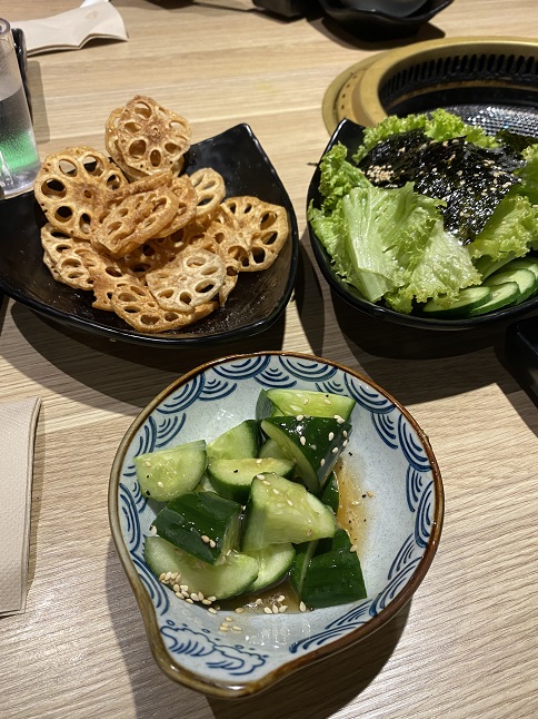 シドニーの焼肉屋「焼肉横丁 (Yakiniku Yokocho)」の前菜