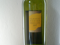 ハンターバレーのワイナリー：Saddlerの白ワイン セミヨン（Semillon）